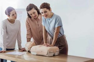 Hands-on CPR certification class training in Denver