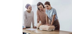 Hands-on CPR certification class training in Denver