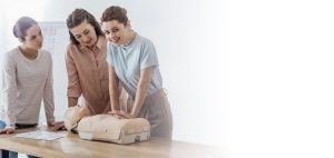 Hands-on CPR certification class training in Denver