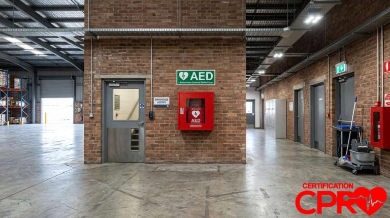 AED Emergency Equipment in Denver Facility.