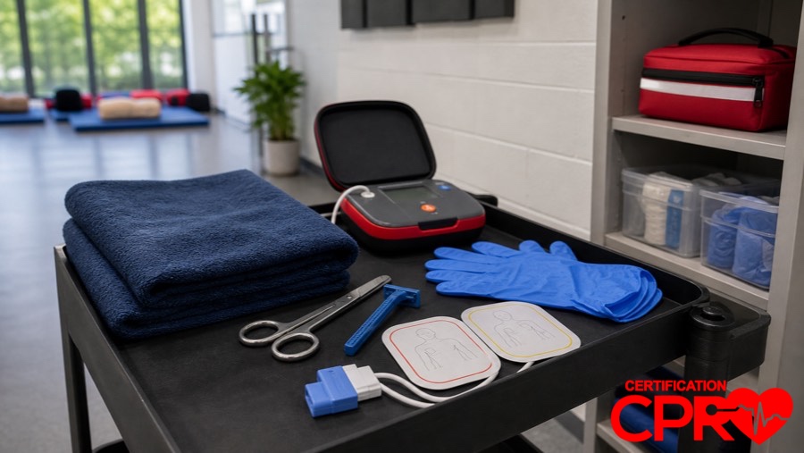 AED training supplies for special situations in CPR classes in Denver.